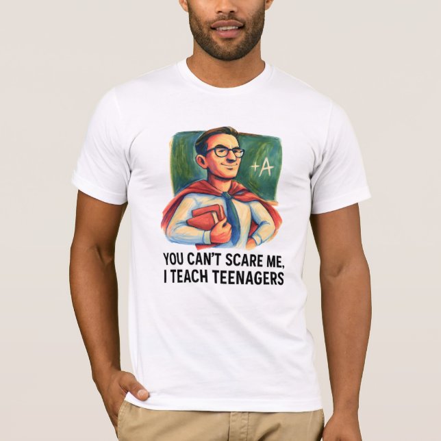 Camiseta Super Professora Ensino Adolescentes Que Não Me As (Frente)