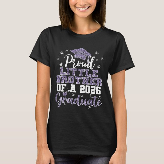 Camiseta Super Proud Little Brother 2026 Graduate Graduatio (Frente)