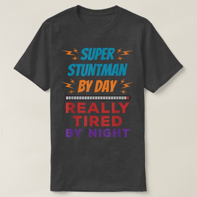 Camiseta Super Puntman no Dia Muito Cansado pela Caça Notur (Frente do Design)