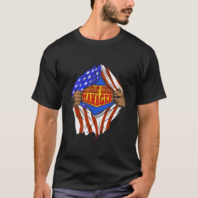Camiseta Super Restaurant General Ager Hero Job (Frente)