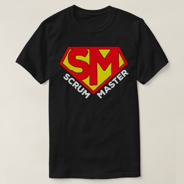 Camiseta Super Scrum Master Agile Scrum Master Balsâmico Ba (Frente do Design)