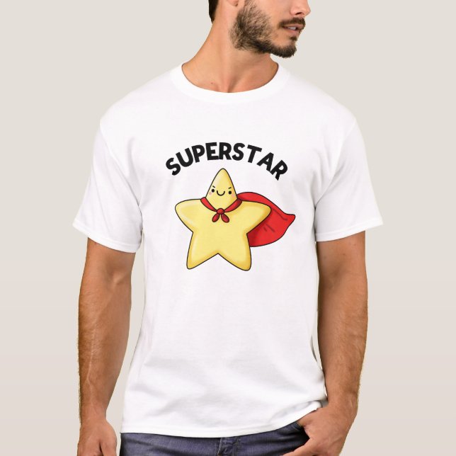 Camiseta Super Star Engraçado Astronomia Pun (Frente)