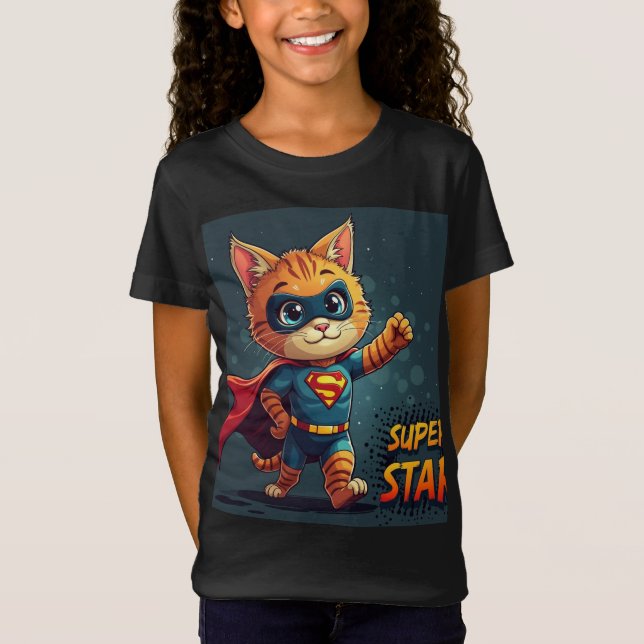 Camiseta Super Star - Girls' (Frente)