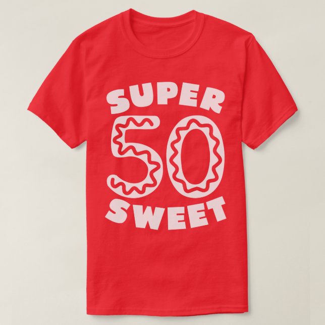 Camiseta Super Sweet 50 White Rosquinha Iching (Frente do Design)