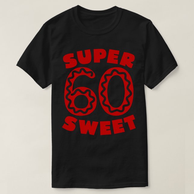 Camiseta Super Sweet 60 Cherry Rosquinha (Frente do Design)