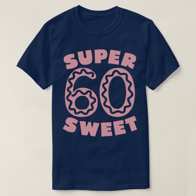 Camiseta Super Sweet 60 Rosquinha Rosa (Frente do Design)