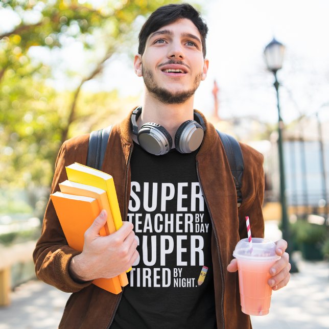 Camiseta Super Teacher By Day Funny Teacher (Criador carregado)