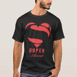 Camiseta Super Tia Super Herói T Shirt Presente Mãe Pai Da