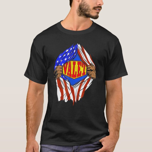 Camiseta Super Valet Hero Job (Frente)