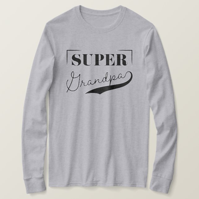 Camiseta Super vovô (Frente do Design)