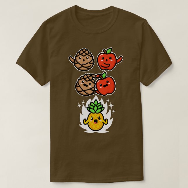 Camiseta Superabacaxi do Mashup Pine Apple Fusion (Frente do Design)