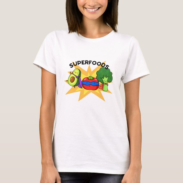 Camiseta Superalimentos Funny Vegetal (Frente)