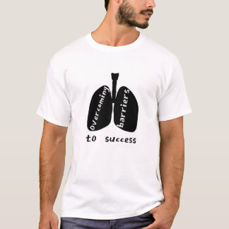 Camiseta superar barreiras para o sucesso 2025