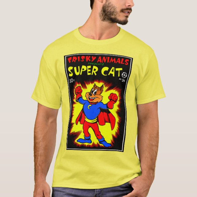 Camiseta SuperCat Clássica de 1950 (Frente)