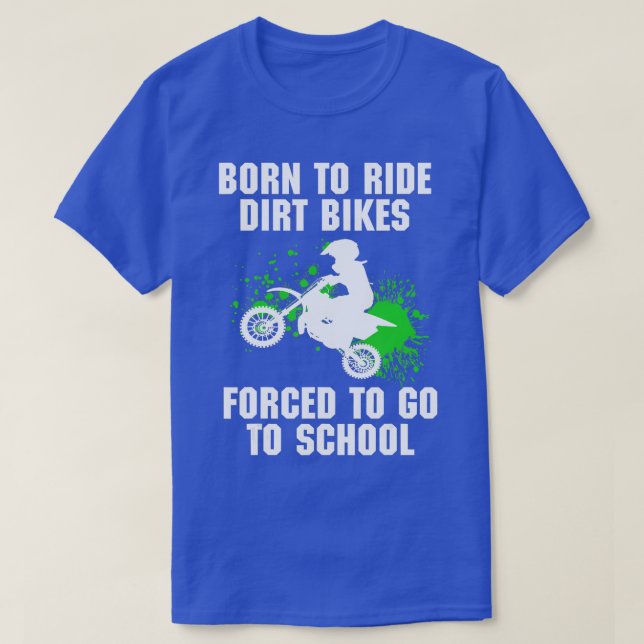 Camiseta Supercruz Forçada a ir à Escola Motocross Dirt B (Frente do Design)