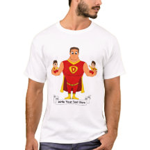 Superdad com gêmeos - desenho animado