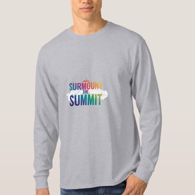 Camiseta Supere a cimeira" (Frente)