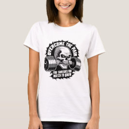 Camiseta Supere a dor que sofre para combinar com GYM