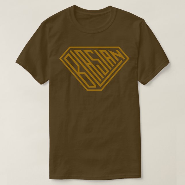 Camiseta SuperEmpowerShield Blasian Dourado (Frente do Design)