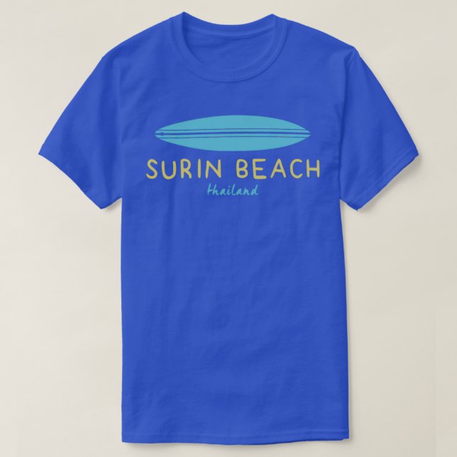 CAMISETA SUPERFÍCIE DA PRAIA DA TAILÂNDIA (Frente do Design)