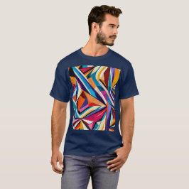 Camiseta Superfície geométrica abstrata artwork 1223 - Cami