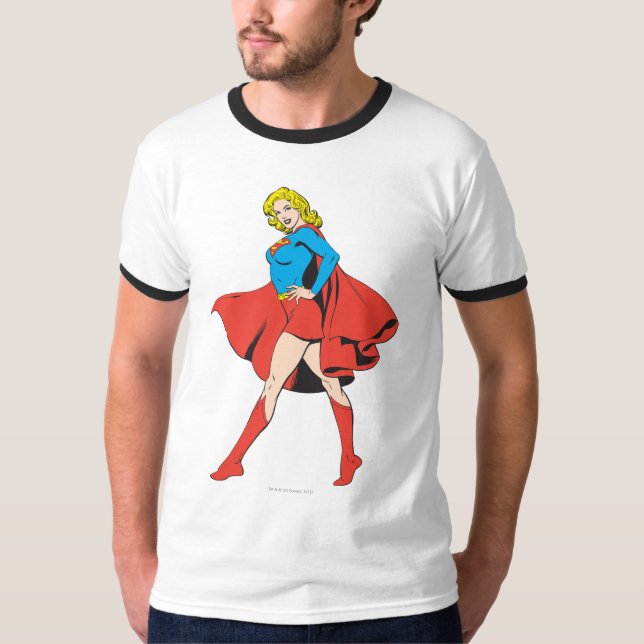 Camiseta Supergirl Ataca uma Alça (Frente)