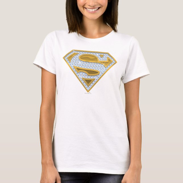 Camiseta Supergirl Blue Jewels (Frente)