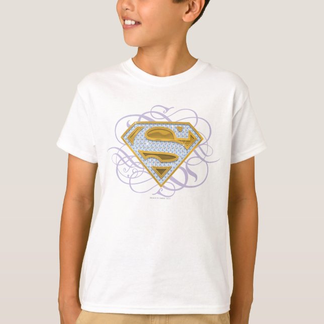 Camiseta Supergirl Blue Jewels 2 (Frente)