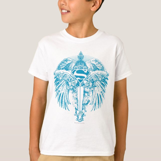Camiseta Supergirl Blue Wings (Frente)