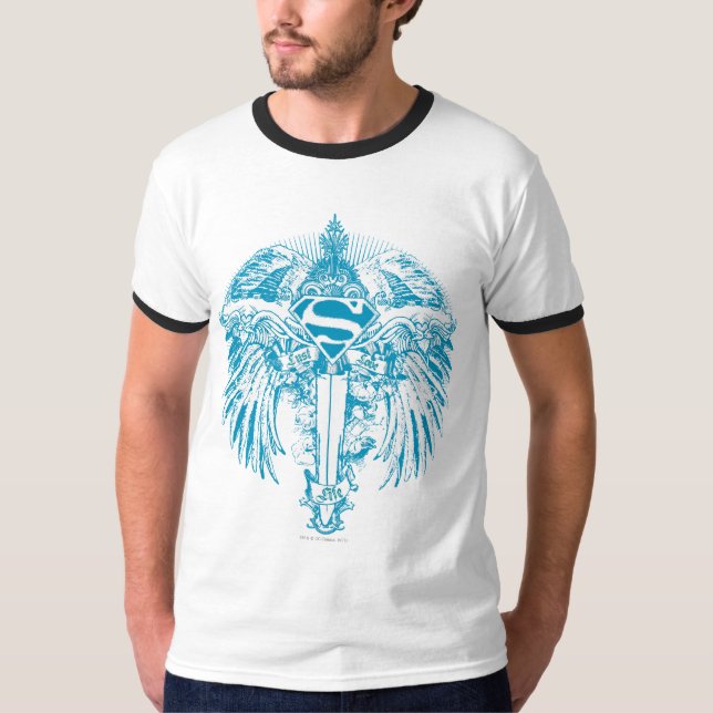 Camiseta Supergirl Blue Wings (Frente)