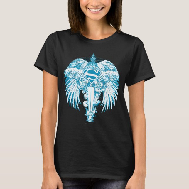 Camiseta Supergirl Blue Wings (Frente)