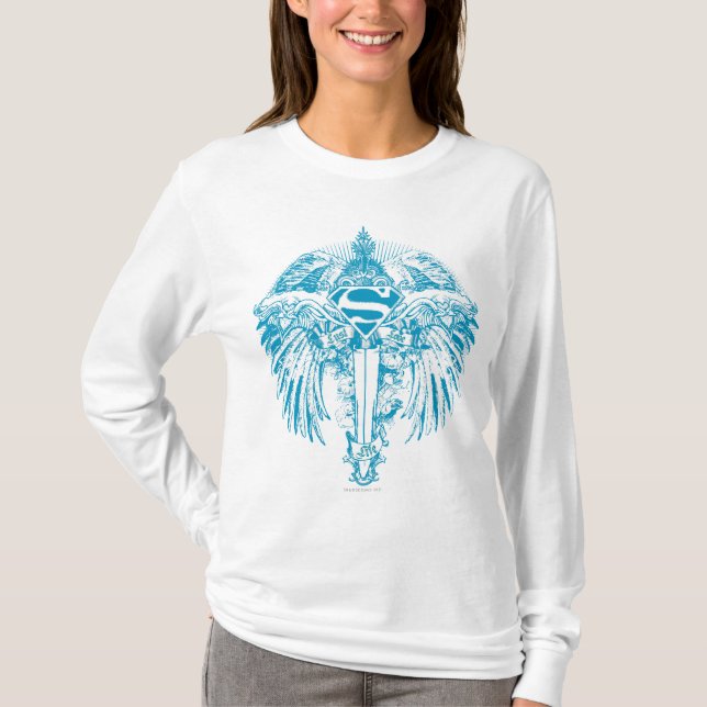 Camiseta Supergirl Blue Wings (Frente)