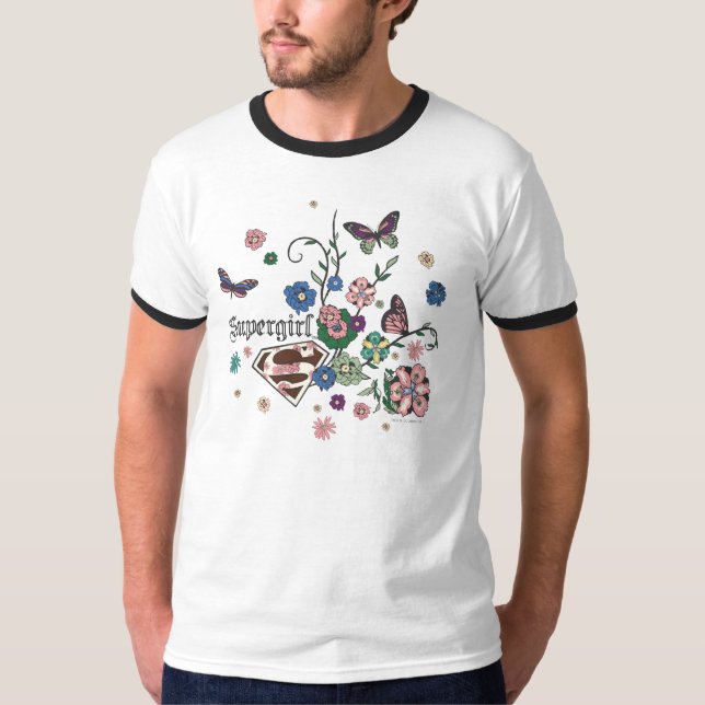 Camiseta Supergirl Butterflies (Frente)