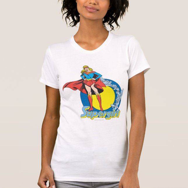 Camiseta Supergirl com logotipo (Frente)