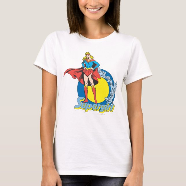 Camiseta Supergirl com logotipo (Frente)