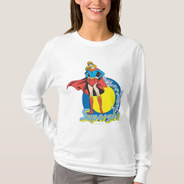 Camiseta Supergirl com logotipo (Frente)