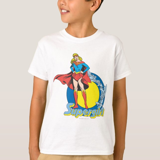 Camiseta Supergirl com logotipo (Frente)