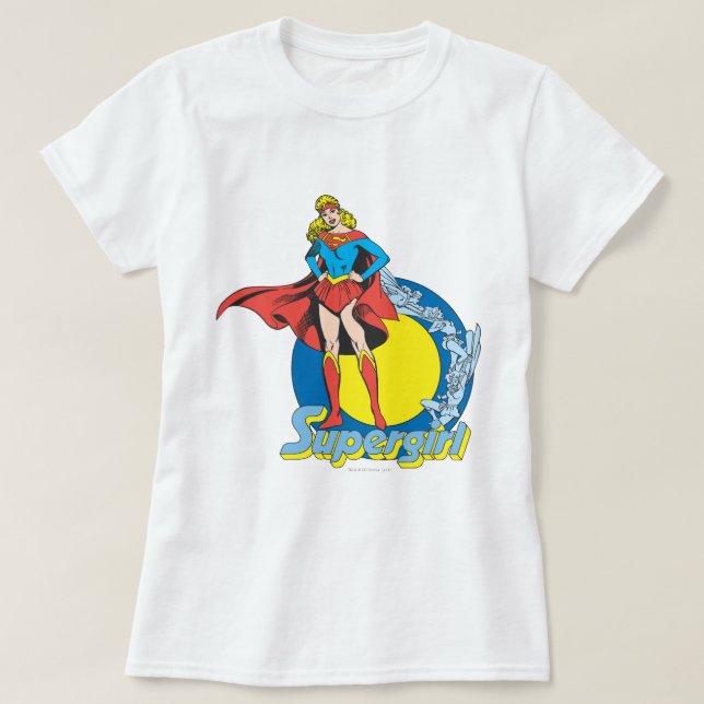 Camiseta Supergirl com logotipo (Frente do Design)
