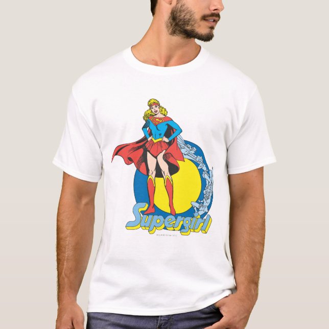 Camiseta Supergirl com logotipo (Frente)
