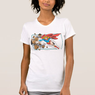 Camiseta Supergirl Destroys Boulder