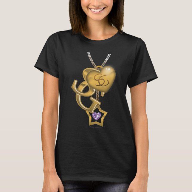 Camiseta Supergirl Dourado Locket (Frente)
