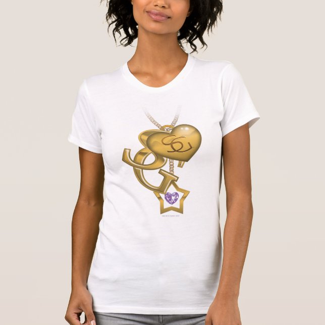Camiseta Supergirl Dourado Locket (Frente)