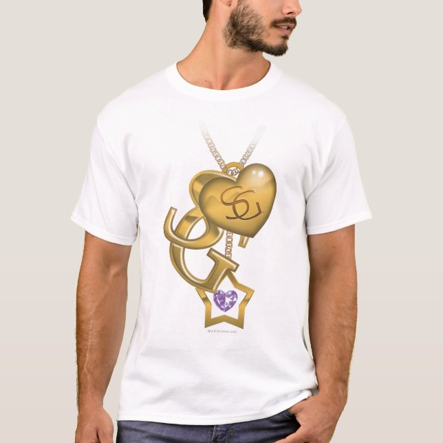Camiseta Supergirl Dourado Locket (Frente)
