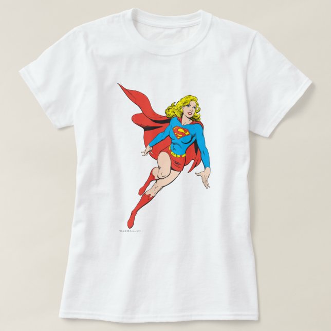 Camiseta Supergirl em Movimento (Frente do Design)
