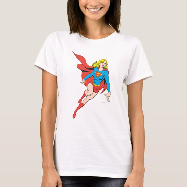 Camiseta Supergirl em Movimento (Frente)