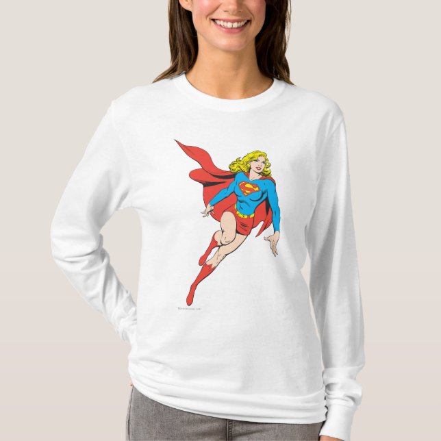 Camiseta Supergirl em Movimento (Frente)