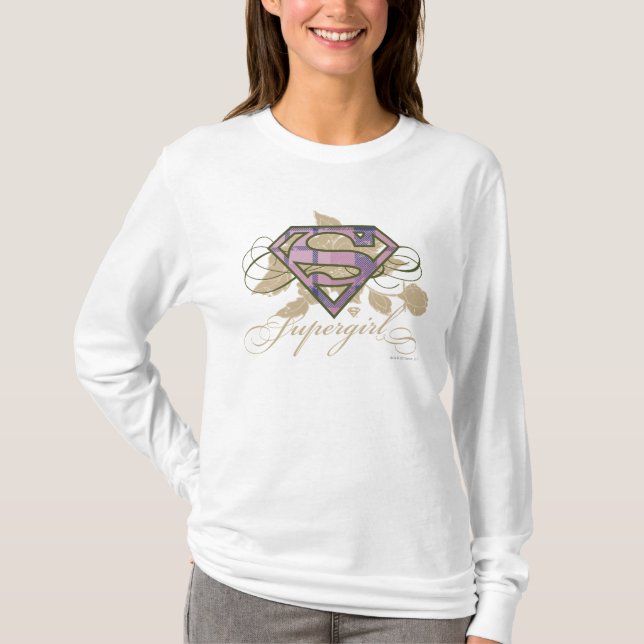 Camiseta Supergirl Flowers (Frente)