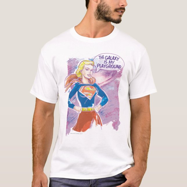 Camiseta Supergirl Galaxy (Frente)