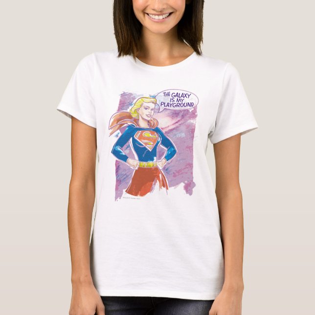 Camiseta Supergirl Galaxy (Frente)