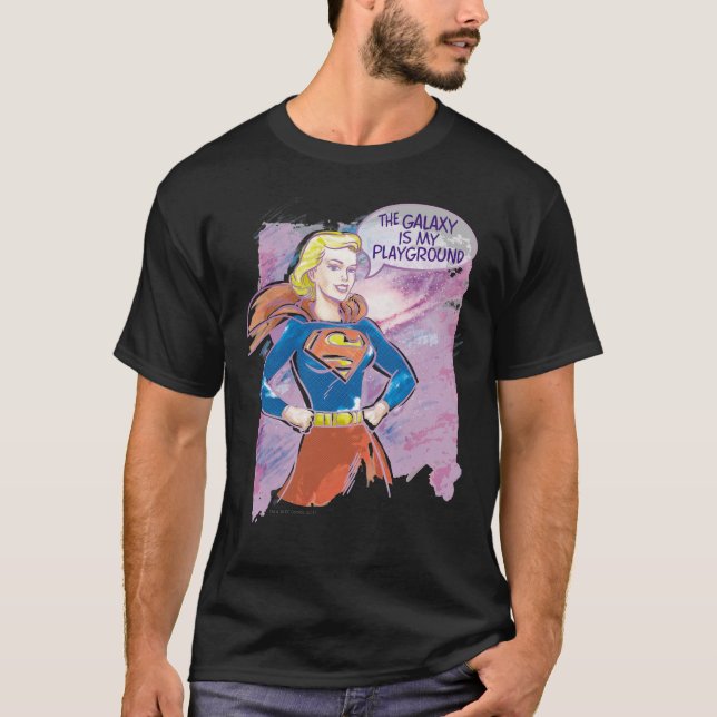 Camiseta Supergirl Galaxy (Frente)